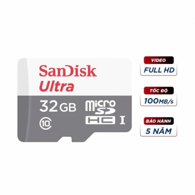 Thẻ nhớ 32G Sandisk microSDHC UHS-I Card