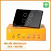 Công tắc cảm ứng Datic HUNONIC 4 nút màu đen