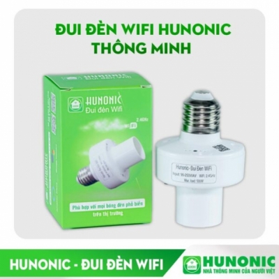 Đui đèn wifi HUNONIC, chiếu sáng thông minh